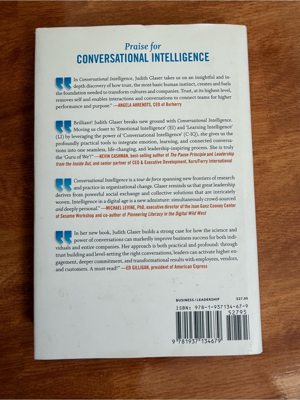 Conversational intelligence book - Picture 2 of 4
